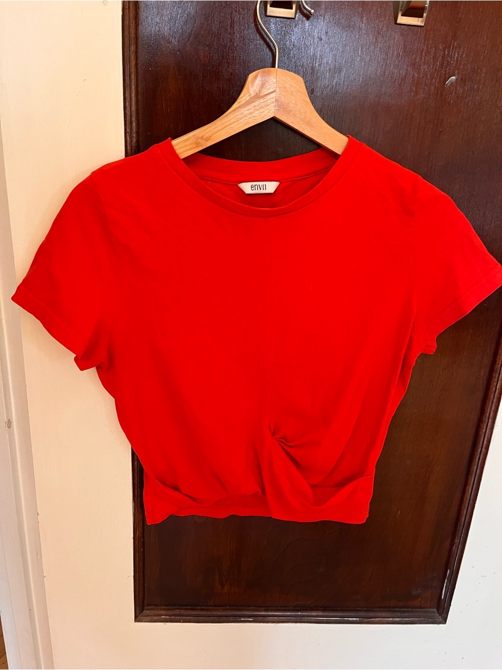 Envii Red Crop Top